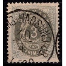 3 øre ultramarin/grå. Tofarvet øreudgave.